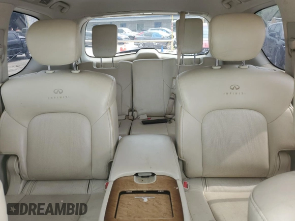 2011 Infiniti QX56 7-passenger with VIN JN8AZ2NF9B9501099, listed as a Copart auction lot 59562454 with 233,081 mi miles and Salvage Title. Bid and sale history available at carsss.com. Image 10.