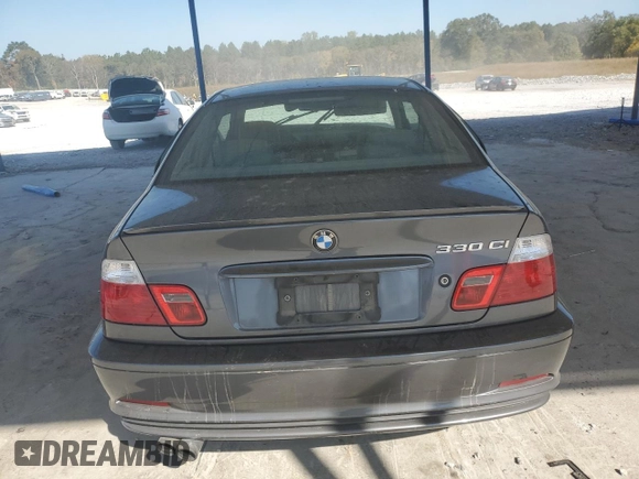 2002 BMW 3 Series 330Ci with VIN WBABN53452PH00919, listed as a Copart auction lot 77502044 with 142,226 mi miles and Salvage Title. Bid and sale history available at carsss.com. Image 6.