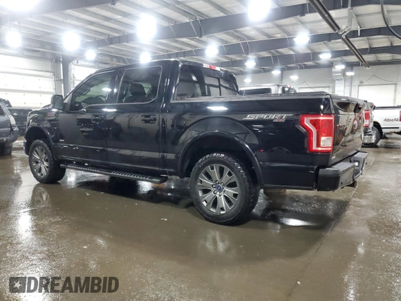 2016 Ford F-150 XLT with VIN 1FTEW1EG7GFD16079, listed as a Copart auction lot 58512935 with 112,522 mi miles and Salvage title. Bid and sale history available at DreamBid. Image 2.