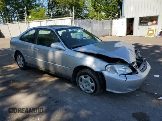 1999 Honda Civic EX with VIN 1HGEJ8144XL002704, listed as a Copart auction lot 58281674 with 155,981 mi miles and Salvage Title. Bid and sale history available at carsss.com. Image 4.