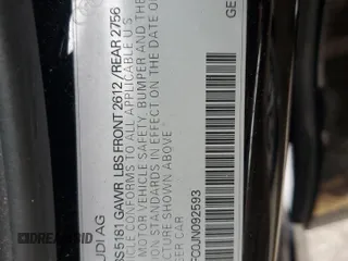 2018 Audi A6 Premium with VIN WAUF8AFC0JN092593, listed as a Copart auction lot 84403124 with 98,683 mi miles and Salvage Title. Bid and sale history available at carsss.com. Image 12.