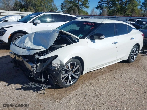 2017 Nissan Maxima Platinum with VIN 1N4AA6AP4HC412504, listed as a IAAI auction lot 41251614 with 150,007 mi miles. Bid and sale history available at carsss.com. Image 2.