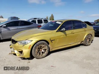2015 BMW M3 with VIN WBS3C9C53FP803328, listed as a Copart auction lot 47595133 with 50,121 mi miles. Bid and sale history available at carsss.com. Image 1.