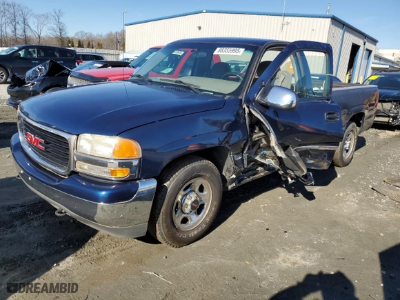 1999 GMC New Sierra 1500 SLE with VIN 1GTEC14W5XE549983, listed as a Copart auction lot 88355995 with 0 mi miles and Salvage Title. Bid and sale history available at carsss.com. Image 1.