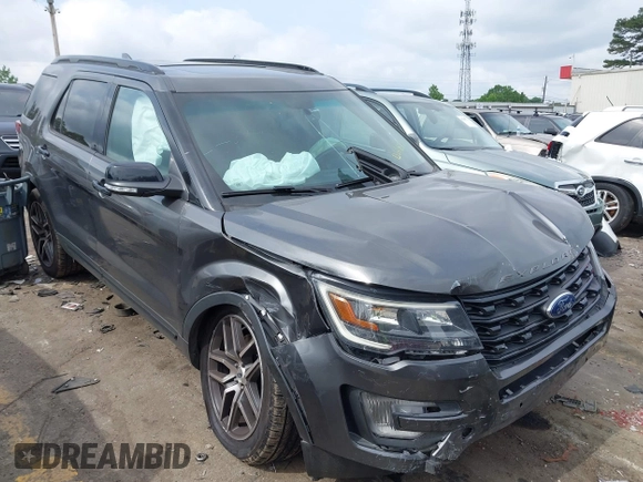 2017 Ford Explorer Sport with VIN 1FM5K8GT9HGD61871, listed as a IAAI auction lot 42276401 with 119,884 mi miles and . Bid and sale history available at DreamBid. Image 1.