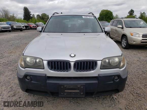 2004 BMW X3 2.5i with VIN WBXPA73464WB23488, listed as a Copart auction lot 54877915 with 136,927 mi miles and Clean Title. Bid and sale history available at DreamBid. Image 5.