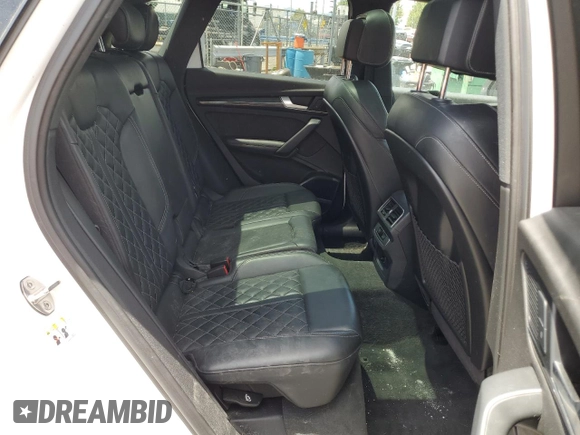 2018 Audi SQ5 Premium Plus with VIN WA1A4AFY6J2009863, listed as a Copart auction lot 56418064 with 76,666 mi miles and Salvage Title. Bid and sale history available at DreamBid. Image 10.