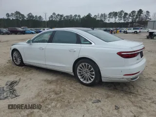 2021 Audi A8 with VIN WAU8DAF82MN021237, listed as a Copart auction lot 87891985 with 21,867 mi miles and Salvage Title. Bid and sale history available at carsss.com. Image 2.