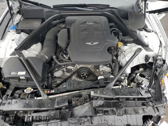 2018 Genesis G80 3.8L with VIN KMHGN4JE0JU240981, listed as a Copart auction lot 72947044 with 43,870 mi miles and Salvage Title. Bid and sale history available at carsss.com. Image 12.