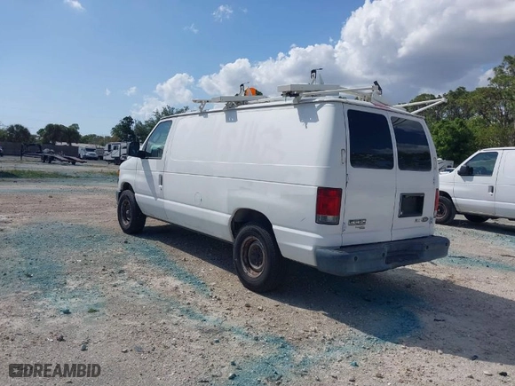 2011 Ford Econoline Cargo Van Commercial with VIN 1FTNE2EL0BDA70860, listed as a IAAI auction lot 41861425 with 205,107 mi miles. Bid and sale history available at carsss.com. Image 3.