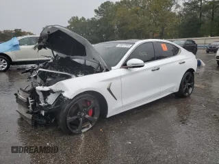 2019 Genesis G70 3.3T Advanced with VIN KMTG34LE7KU012339, listed as a Copart auction lot 83612344 with 0 mi miles and Clean Title. Bid and sale history available at carsss.com. Image 1.