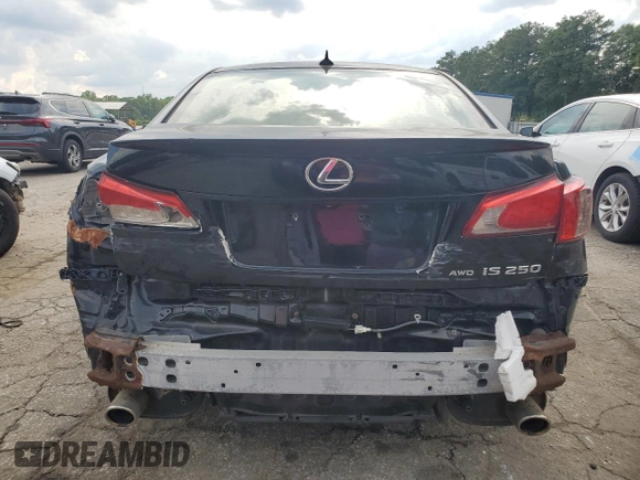2011 Lexus IS 250 with VIN JTHCF5C26B2034908, listed as a Copart auction lot 59978275 with 139,211 mi miles and Clean title. Bid and sale history available at DreamBid. Image 6.