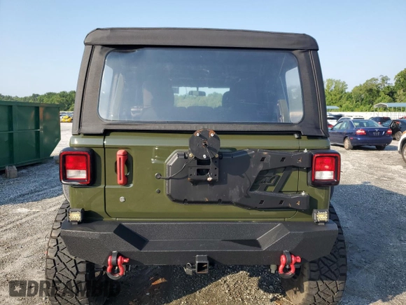 2021 Jeep Wrangler Unlimited Sport S with VIN 1C4HJXDG1MW819912, listed as a Copart auction lot 62340915 with 46,243 mi miles and Salvage title. Bid and sale history available at DreamBid. Image 6.