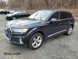 2021 Audi Q7 Premium with VIN WA1AJAF75MD034388, listed as a Copart auction lot 87165444 with 58,970 mi miles and Salvage Title. Bid and sale history available at carsss.com. Image 1.