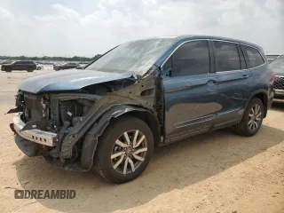 2019 Honda Pilot EX-L with VIN 5FNYF5H5XKB043683, listed as a Copart auction lot 51000625 with 95,310 mi miles and Salvage Title. Bid and sale history available at DreamBid. Image 1.