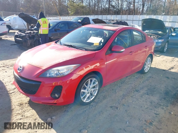 2012 Mazda 3 S Grand Touring with VIN JM1BL1W53C1658421, listed as a IAAI auction lot 41294572 with 100,875 mi miles and . Bid and sale history available at DreamBid. Image 19.