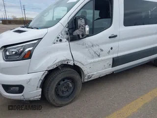 2023 Ford Transit Passenger XL with VIN 1FBAX2YG3PKA63237, listed as a IAAI auction lot 41996063 with 58,429 mi miles and . Bid and sale history available at DreamBid. Image 6.