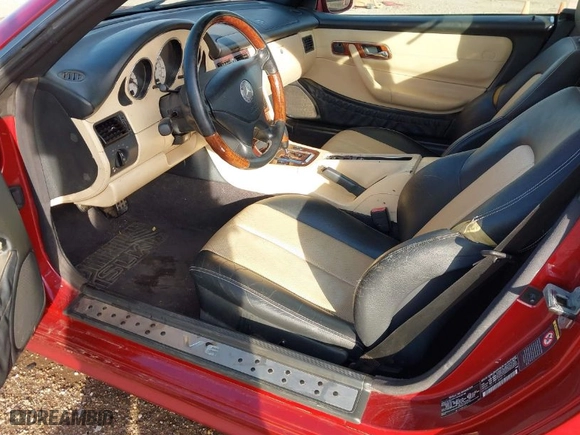 2001 Mercedes-Benz SLK-Class with VIN WDBKK65F71F188015, listed as a IAAI auction lot 40844432 with 115,156 mi miles. Bid and sale history available at carsss.com. Image 8.