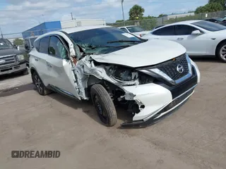 2020 Nissan Murano S with VIN 5N1AZ2AJ6LN163493, listed as a IAAI auction lot 42122077 with 43,989 mi miles and . Bid and sale history available at DreamBid. Image 1.