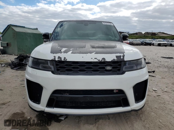 2019 Land Rover Range Rover Sport SVR with VIN SALWZ2SE9KA853698, listed as a Copart auction lot 81517734 with 36,967 mi miles and Salvage Title. Bid and sale history available at DreamBid. Image 5.