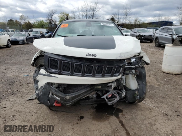 2020 Jeep Compass Trailhawk with VIN 3C4NJDDB2LT142136, listed as a Copart auction lot 53182055 with Not provided miles and Salvage title. Bid and sale history available at DreamBid. Image 5.