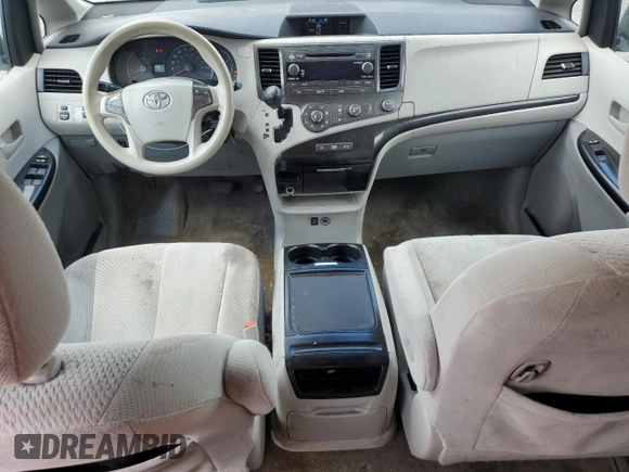 2012 Toyota Sienna LE with VIN 5TDJK3DC0CS043968, listed as a Copart auction lot 72185614 with 166,194 mi miles and Salvage Title. Bid and sale history available at carsss.com. Image 8.