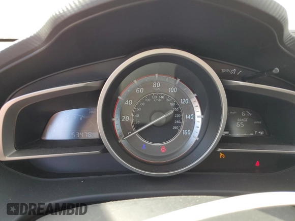 2014 Mazda 3 i Touring z VIN JM1BM1V7XE1141815, wystawiony jako Copart lot #54198135 z przebiegiem 53 478 mil mil oraz Szkoda całkowita • Salvage title. Historia ofert i sprzedaży dostępna na DreamBid. Obrazek 9.