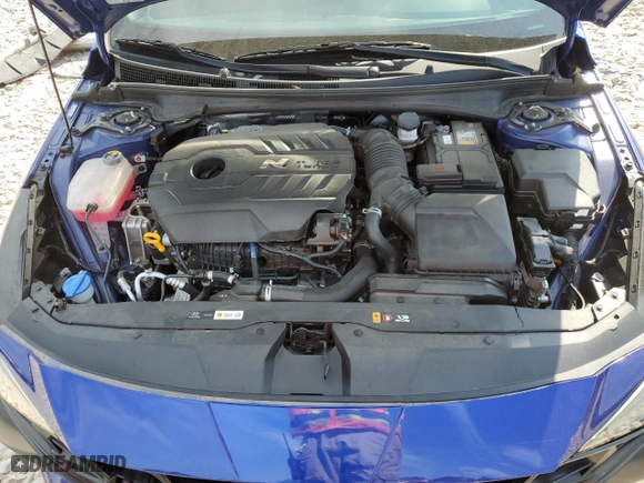 2022 Hyundai Elantra N with VIN KMHLW4AK1NU002953, listed as a Copart auction lot 71933364 with 27,515 mi miles and Salvage Title. Bid and sale history available at carsss.com. Image 12.