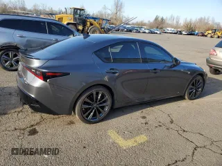 2024 Lexus IS 350 F Sport with VIN JTHGZ1E29R5033467, listed as a Copart auction lot 84226104 with 6,999 mi miles and Salvage title. Bid and sale history available at DreamBid. Image 3.