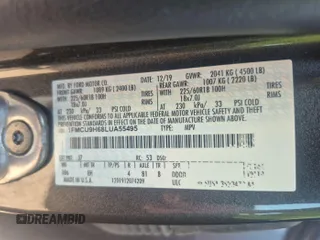 2020 Ford Escape SEL с VIN 1FMCU9H68LUA55495, выставлен на аукционе IAAI как лот 42841805 с пробегом 99 887 миль миль и . История ставок и продаж доступна на DreamBid. Изображение 20.