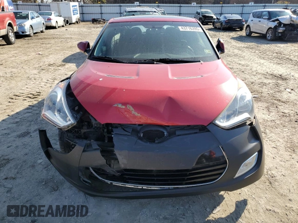 2014 Hyundai Veloster z VIN KMHTC6AD3EU217143, wystawiony jako Copart lot #43716395 z przebiegiem 137 865 mil mil oraz Szkoda całkowita • Salvage title. Historia ofert i sprzedaży dostępna na DreamBid. Obrazek 5.