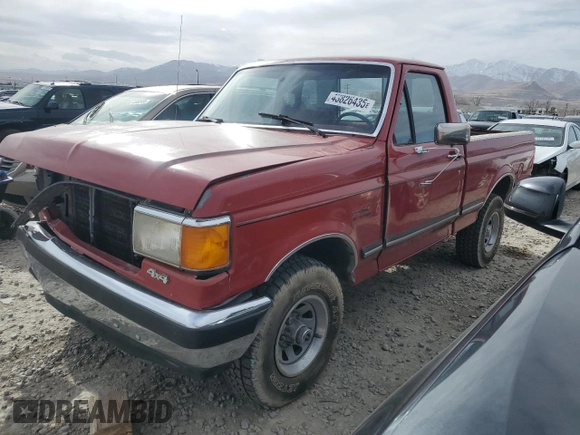1990 Ford F-150 with VIN 1FTEF14N3LLA15630, listed as a Copart auction lot 43826435 with 567,244 mi miles and Salvage Title. Bid and sale history available at carsss.com. Image 1.
