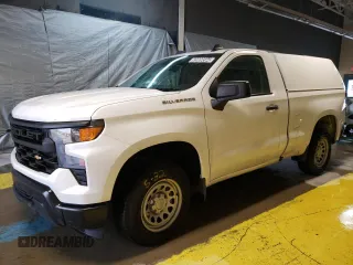 2023 Chevrolet Silverado 1500 Work Truck with VIN 3GCNAAEK4PG355102, listed as a Copart auction lot 82009594 with 72,008 mi miles and Clean Title. Bid and sale history available at DreamBid. Image 1.