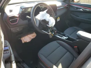 2025 Chevrolet TrailBlazer RS with VIN KL79MTSLXSB079055, listed as a Copart auction lot 87505705 with 98 mi miles and Salvage Title. Bid and sale history available at carsss.com. Image 8.