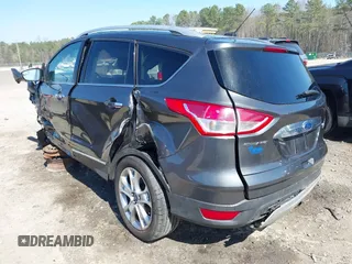 2015 Ford Escape Titanium with VIN 1FMCU0J90FUC10514, listed as a IAAI auction lot 41785756 with 222,434 mi miles and . Bid and sale history available at DreamBid. Image 3.