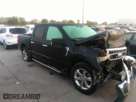 2021 Ford F-150 XL with VIN 1FTEW1C51MFC47404, listed as a IAAI auction lot 41846290 with 107,452 mi miles and . Bid and sale history available at carsss.com. Image 1.