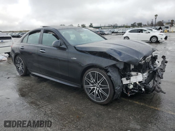 2024 Mercedes-Benz C 43 AMG с VIN W1KAF8HB4RR227455, выставлен на аукционе Copart как лот 44388045 с пробегом Не указан миль и Списание • Salvage title. История ставок и продаж доступна на DreamBid. Изображение 4.