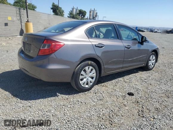 2012 Honda Civic LX z VIN 2HGFB2F5XCH517276, wystawiony jako Copart lot #59443775 z przebiegiem 98 749 mil mil oraz Szkoda całkowita • Salvage title. Historia ofert i sprzedaży dostępna na DreamBid. Obrazek 3.