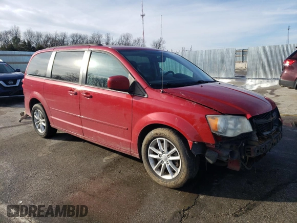 2014 Dodge Grand Caravan SXT with VIN 2C4RDGCG6ER388815, listed as a Copart auction lot 46123225 with 153,867 mi miles and Salvage Title. Bid and sale history available at DreamBid. Image 4.