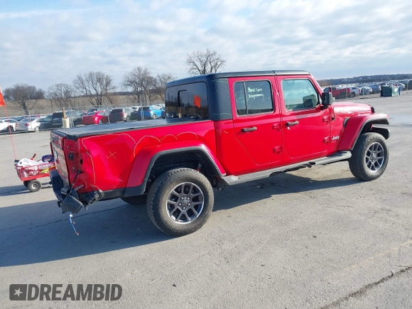 2021 Jeep Gladiator Overland с VIN 1C6HJTFG3ML546177, выставлен на аукционе IAAI как лот 41861900 с пробегом 20 455 миль миль и . История ставок и продаж доступна на DreamBid. Изображение 4.