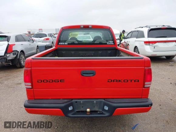 2004 Dodge Dakota Sport with VIN 1D7HL38KX4S657177, listed as a IAAI auction lot 41534575 with 38,802 mi miles. Bid and sale history available at carsss.com. Image 16.