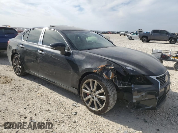 2015 Lexus GS 350 with VIN JTHBE1BL8FA007853, listed as a Copart auction lot 49053555 with 114,231 mi miles and Salvage title. Bid and sale history available at DreamBid. Image 4.