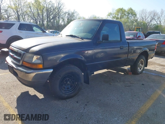 1999 Ford Ranger XL with VIN 1FTYR10C2XUA03848, listed as a IAAI auction lot 42016634 with 79,575 mi miles. Bid and sale history available at carsss.com. Image 2.