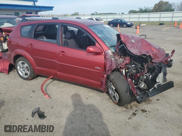 2005 Pontiac Vibe with VIN 5Y2SL63855Z413166, listed as a Copart auction lot 72001414 with 0 mi miles and Non Repairable. Bid and sale history available at carsss.com. Image 4.