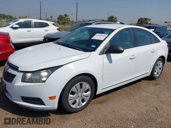 2014 Chevrolet Cruze LS with VIN 1G1PA5SH5E7156604, listed as a IAAI auction lot 41928010 with Not Provided miles and . Bid and sale history available at DreamBid. Image 2.