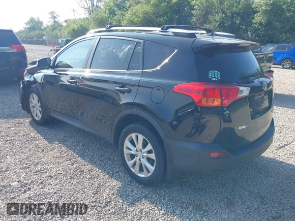 2014 Toyota RAV4 Limited with VIN 2T3DFREV5EW187988, listed as a IAAI auction lot 42694259 with 124,859 mi miles and . Bid and sale history available at DreamBid. Image 3.