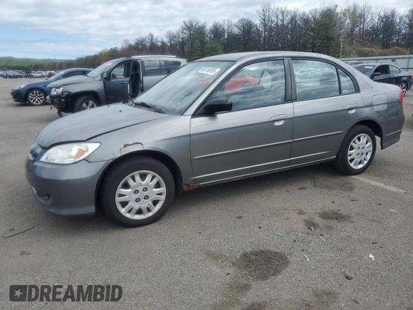 2004 Honda Civic LX with VIN 2HGES16554H593348, listed as a Copart auction lot 56016895 with 115,976 mi miles and Clean Title. Bid and sale history available at DreamBid. Image 1.