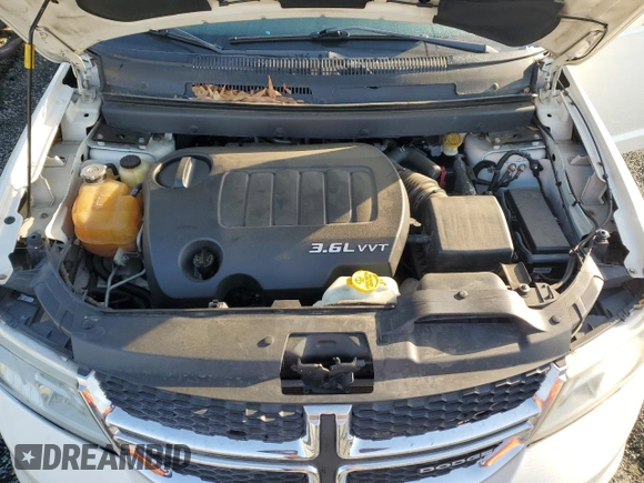 2012 Dodge Journey SXT z VIN 3C4PDCBGXCT153166, wystawiony jako Copart lot #53843265 z przebiegiem 177 289 mil mil oraz Szkoda całkowita • Salvage title. Historia ofert i sprzedaży dostępna na DreamBid. Obrazek 12.