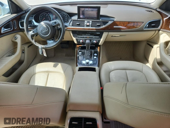 2017 Audi A6 Premium Plus with VIN WAUF2AFC6HN117976, listed as a Copart auction lot 63971095 with 79,979 mi miles and Salvage title. Bid and sale history available at DreamBid. Image 8.