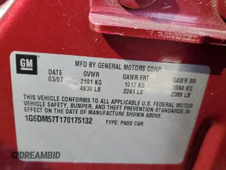 2007 Cadillac CTS with VIN 1G6DM57T170175132, listed as a Copart auction lot 77570804 with 135,626 mi miles and Salvage Title. Bid and sale history available at carsss.com. Image 12.